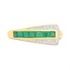 9ct Channel-Set Emerald And Diamond Ring - D8270 Alternative Image