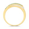 9ct Channel-Set Emerald And Diamond Ring - D8270 Alternative Image