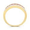9ct Channel-Set Ruby And Diamond Ring - D8271 Alternative Image
