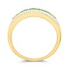 9ct Channel-Set Emerald And Diamond Ring - D8272 Alternative Image
