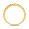 9ct Two Row Citrine, Peridot And Diamond Half Eternity Ring - D8329 Alternative Image