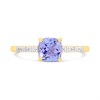 9ct Cushion Tanzanite And Diamond Ring - D8332 Alternative Image