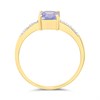 9ct Cushion Tanzanite And Diamond Ring - D8332 Alternative Image