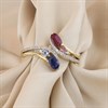 9ct Diamond And Oval Multi-Stone Snake Ring - D84105 Alternative Image