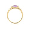 9ct Gold Amethyst And Diamond Ring - D8412 Alternative Image