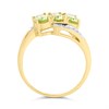 9ct Gold Oval Peridot And Diamond Ring - D84273 Alternative Image
