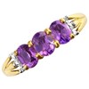 9ct Gold Amethyst And Diamond Ring - EXCLUSIVE - D8444 Alternative Image