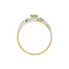 9ct Gold Two Colour Peridot And Diamond Ring - D8459 Alternative Image