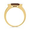 9ct Transverse Smoky Quartz And Diamond Ring - D8484 Alternative Image