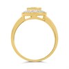 9ct Iolite And Diamond Cluster Ring - D8491 Alternative Image