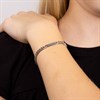 D For Diamond Silver Diamond Set Children's ID Bracelet - D8524 Alternative Image