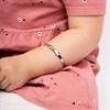 D For Diamond Silver Diamond Set Expandable Baby Bangle - D8529 Alternative Image