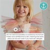 D For Diamond Gold Plated Silver Children's Cross And Chain - D8547 Alternative Image