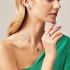 9ct White Gold Swiss Blue Topaz And Diamond Necklace - 9pts - D87017 Alternative Image