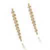 9ct Gold Diamond Leaf Drop Earrings - 1/4ct per pair - D87031 Alternative Image