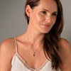 My Diamonds Silver Amethyst And Diamond Teardrop Necklace - D9007 Alternative Image