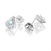 My Diamonds Silver Blue Topaz And Diamond Stud Earrings - D90140 Alternative Image