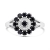 My Diamonds Silver Sapphire And Diamond Pinwheel Ring - D90153 Alternative Image
