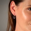 My Diamonds Silver Amethyst And Diamond Pear Drop Earrings - D9033 Alternative Image
