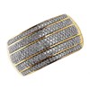 9ct Gold Five Row Diamond Band Ring - 1/2ct - D9209 Alternative Image