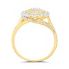 9ct Diamond Cluster Swirl Ring, 1/4ct - D92107 Alternative Image