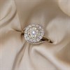9ct Diamond Cluster Swirl Ring, 1/4ct - D92107 Alternative Image
