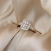 9ct Rectangular Diamond Cluster Ring, 1/2ct - D92109 Alternative Image