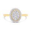 9ct Oval Diamond Cluster Ring, 1/4ct - D92113 Alternative Image