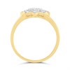 9ct Gold Fancy Diamond Cluster Ring; 1/4ct - D92124 Alternative Image
