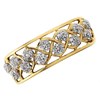 9ct Gold Diamond Cluster Open Band Ring - 20pts - D9244 Alternative Image