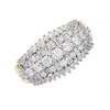 9ct Gold 1 Carat Diamond Cluster Band Ring - D9257 Alternative Image