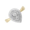 9ct Gold Diamond Pear Cluster Ring - 19pts - D9258 Alternative Image