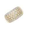 9ct Gold Beaded Diamond Band Ring - 1/2ct - D9259 Alternative Image