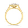 9ct Gold Diamond Cluster Ring - 1/2ct - D9287 Alternative Image