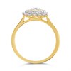 9ct Gold Diamond Cluster Ring - 1/2ct - D9290 Alternative Image