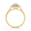 9ct Gold Diamond Cushion Cluster Ring - 1/2ct - D9293 Alternative Image