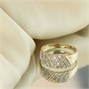 9ct Pave-Set Diamond Band Ring - D9296 Alternative Image