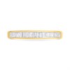 9ct Channel-Set Baguette Diamond Half-Eternity Ring, 30pts - D9299 Alternative Image