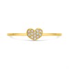 9ct Pave-Set Diamond Heart Cluster Ring - D9331 Alternative Image