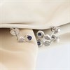 9ct White Gold Sapphire And Diamond Stud Earrings - D94121 Alternative Image