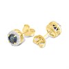 9ct Sapphire And Diamond Cluster Stud Earrings - D94130 Alternative Image