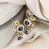 9ct Sapphire And Diamond Cluster Stud Earrings - D94130 Alternative Image