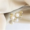 9ct Freshwater Pearl And Diamond Stud Earrings - D94139 Alternative Image