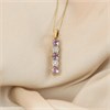 9ct Gold Amethyst And Diamond Necklace - D95129 Alternative Image