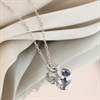 9ct White Gold Sapphire And Diamond Necklace - D95148 Alternative Image