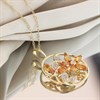 9ct Yellow Sapphire And Diamond Round Necklace - D95149 Alternative Image