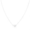 9ct White Gold Opal And Diamond Cluster Necklace - D95158 Alternative Image
