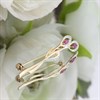 9ct Gold Marquise Ruby And Diamond Brooch - D95167 Alternative Image