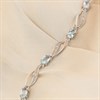 9ct White Gold Oval Blue Topaz And Diamond Bracelet - D95170 Alternative Image
