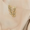 9ct Gold Diamond-Set Chain Link Drop Earrings - D96120 Alternative Image
